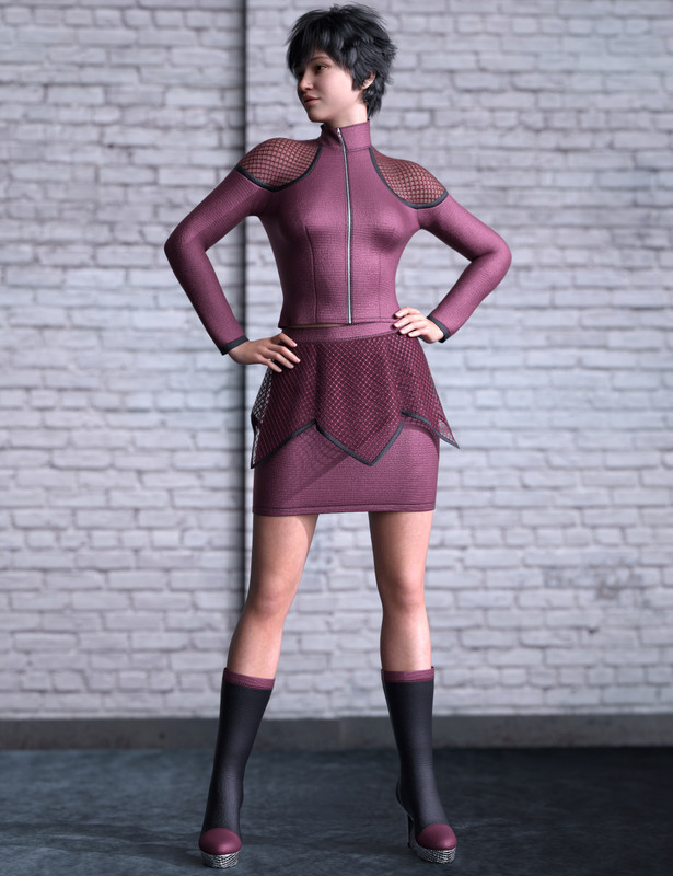 dForce Future Fashion Outfit for Genesis 9