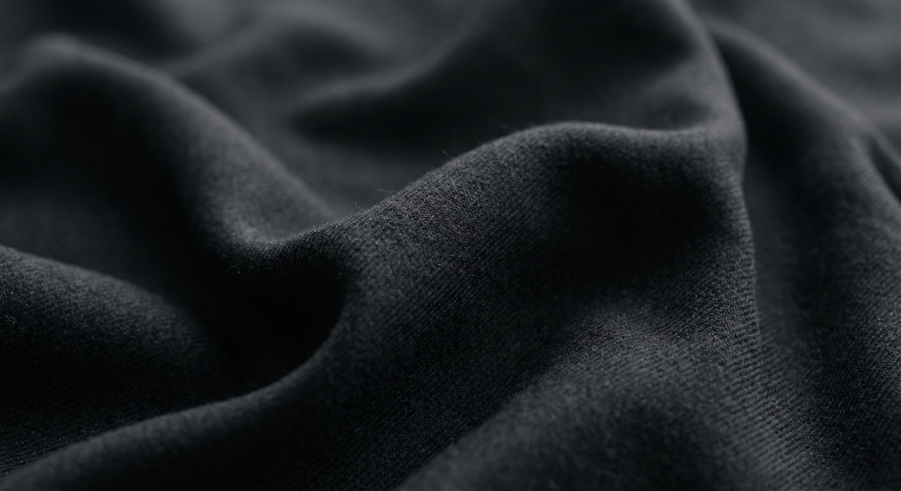 Tissu Mlifa noir de luxe pour Djellaba marocaine homme