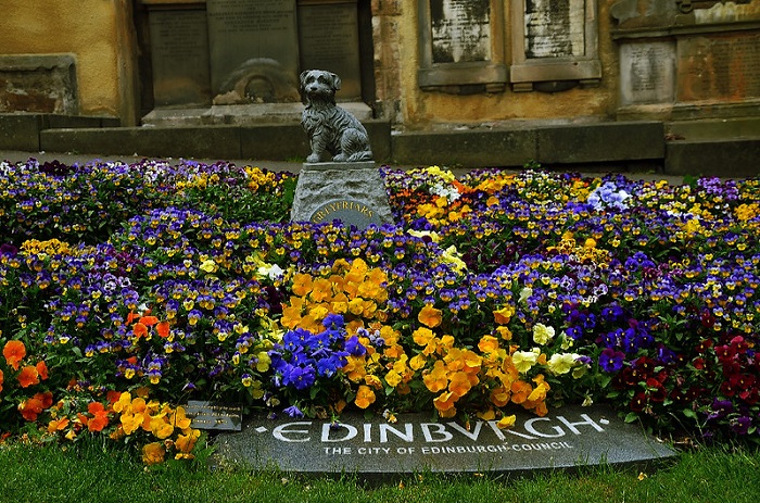 Patung Greyfriars Bobby adalah salah satu atraksi paling populer di Edinburgh.