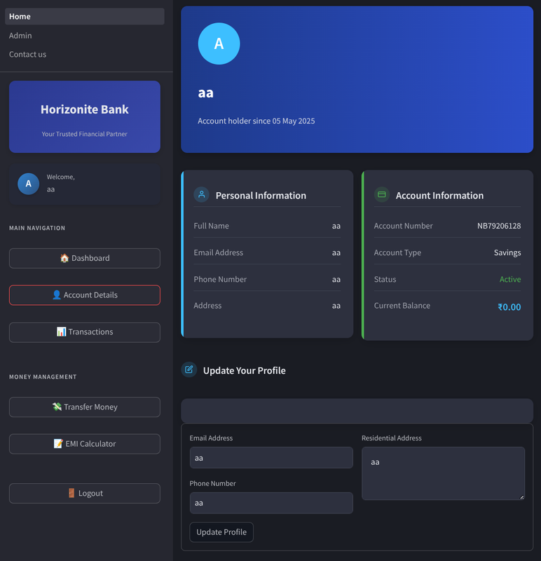 Account Details
