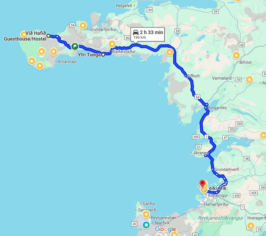 Dia 10 Olafsvik a Reikiavik