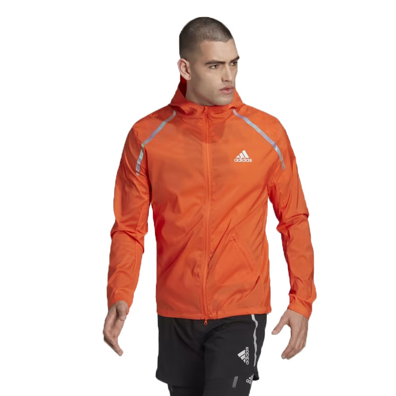 Adidas Marathon WIND.RDY Semi Impact Orange HL6508 Packable Men's