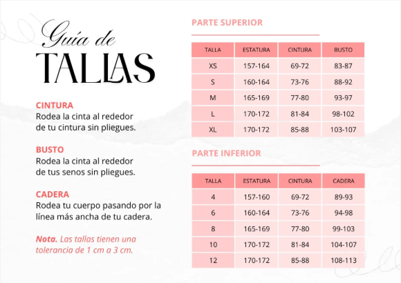Guía de tallas