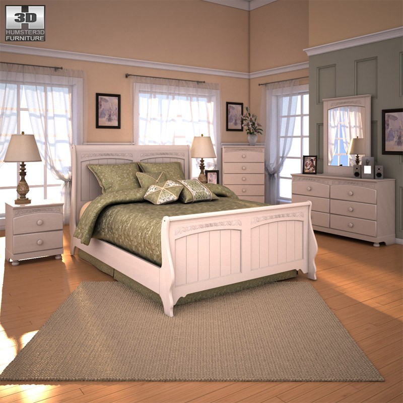 Cottage Retreat Sleigh Bedroom Set