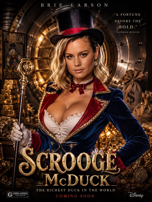Brie Larson Scrooge Mc Duck