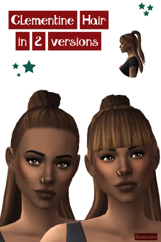 Clementine Hair - The Sims 4 Create a Sim - CurseForge