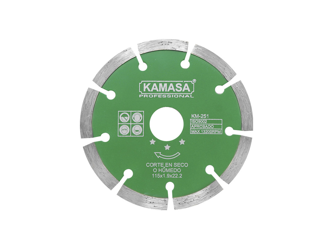 DISCO DIAMANTADO 115 VERDE KAMASA
