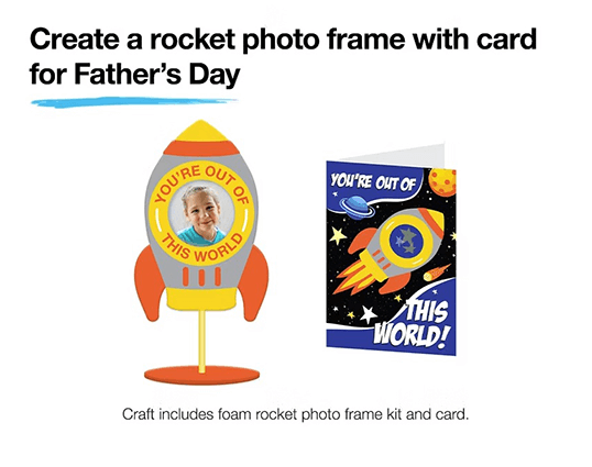 Blast Off into Creativity with JCPenney’s Free Father’s Day Rocket Photo Frame Craft