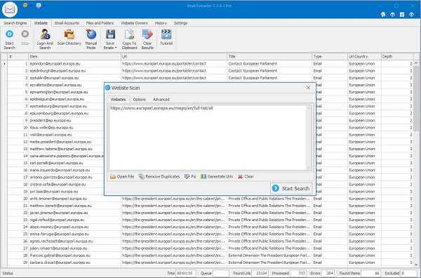 Free Email Extractor 5.7.0.4 + Portable – Registered