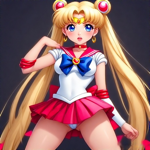 Sailor-Moons-in-very-short-ski-14