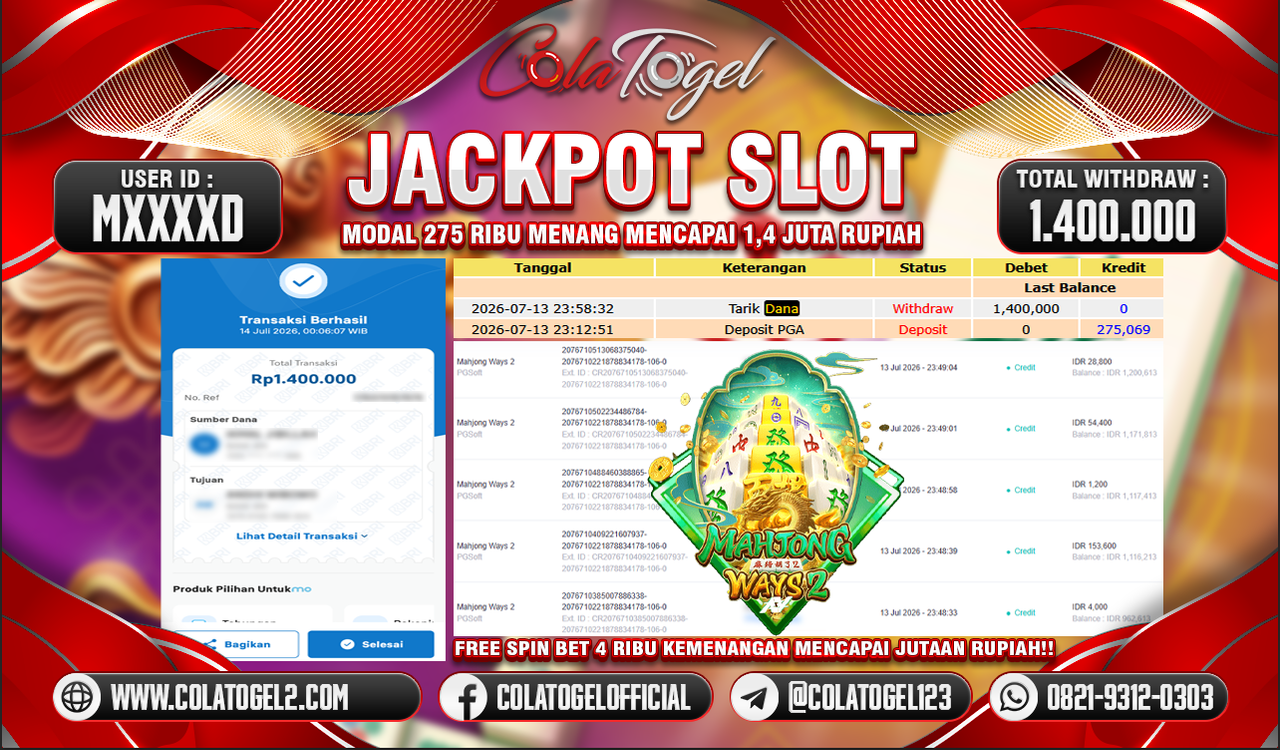 JACKPOT SLOT GACOR!!