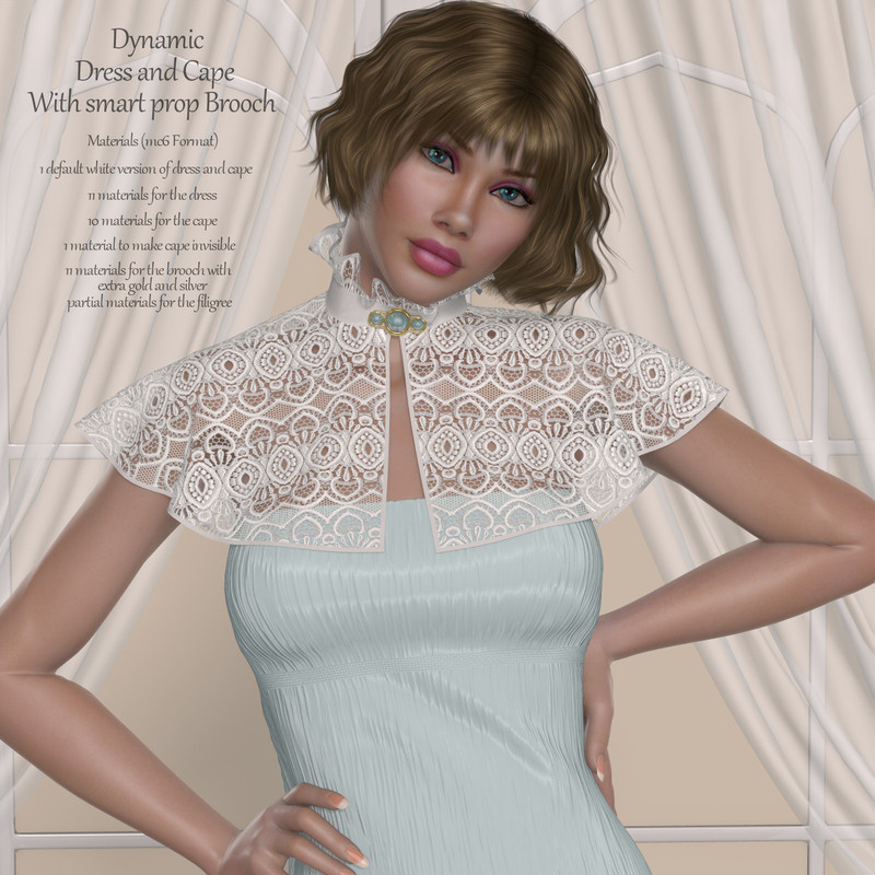 Dynamics-15-Caped Dress for V4 [Repost]