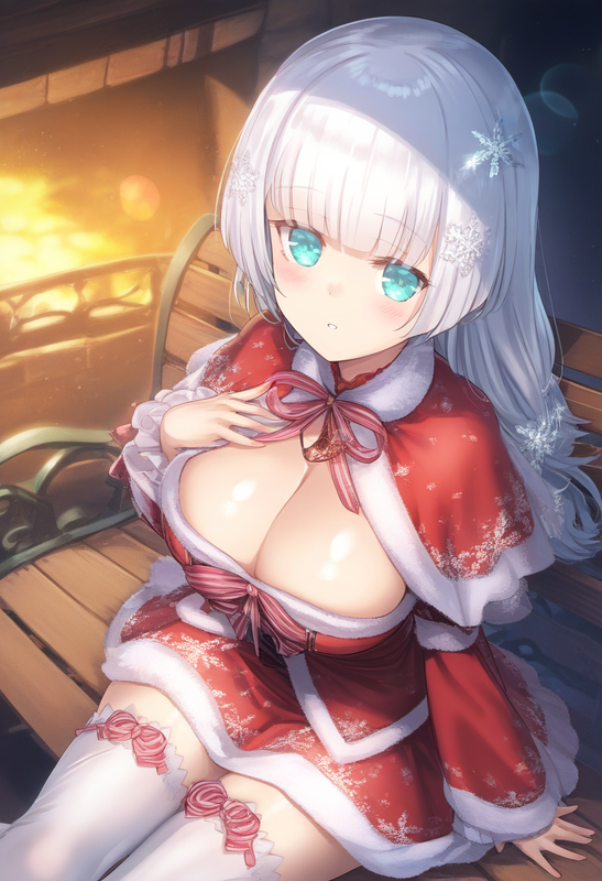 1girl, ks (xephyrks), ohlia, {kobayashi ritz}, reoen, [[liduke]],{{{{santa costu s-1231401774