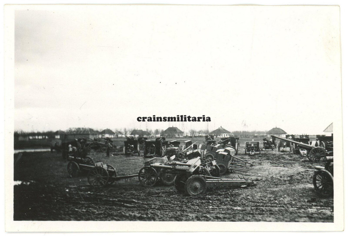 Orig. Foto russische Beute PaK Geschütz in ORSCHITZA b. Kiew Ukraine 1941