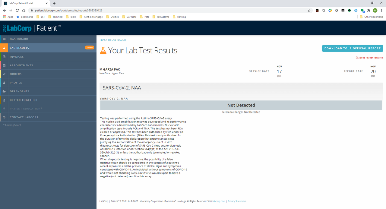 Covid Test — Postimages