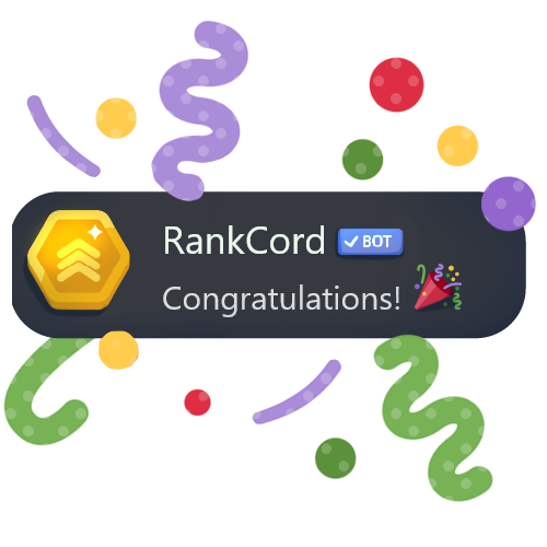 RankCord rank-up message customization