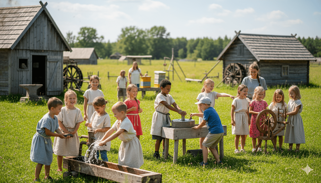 Дети в музее