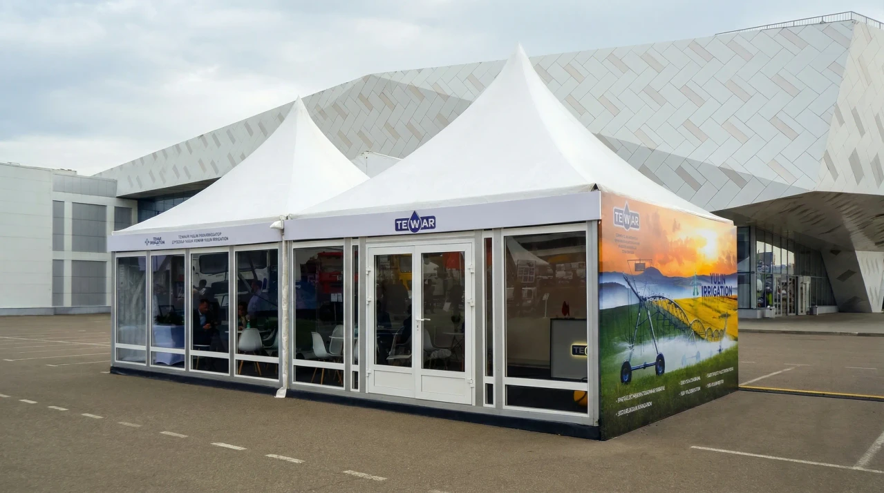 Аренда шатров пагода на мероприятие и выставки - ракурс 2