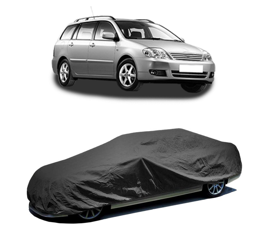 Husa tip prelata auto pentru TOYOTA COROLLA Estate (_E12_) 2002 - 2007,culoare negru, material textil impermeabil, rezistanta la intemperii praf UV, CARPASSION Husa Protectie