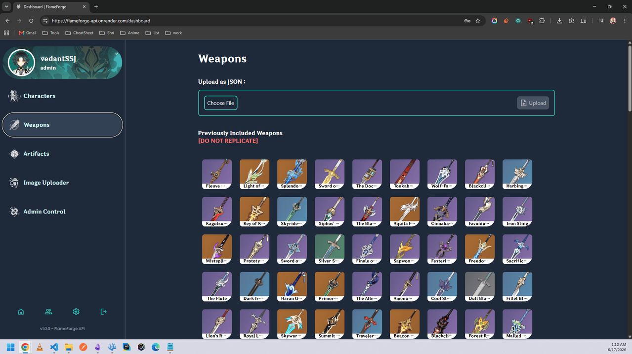 Weapon management