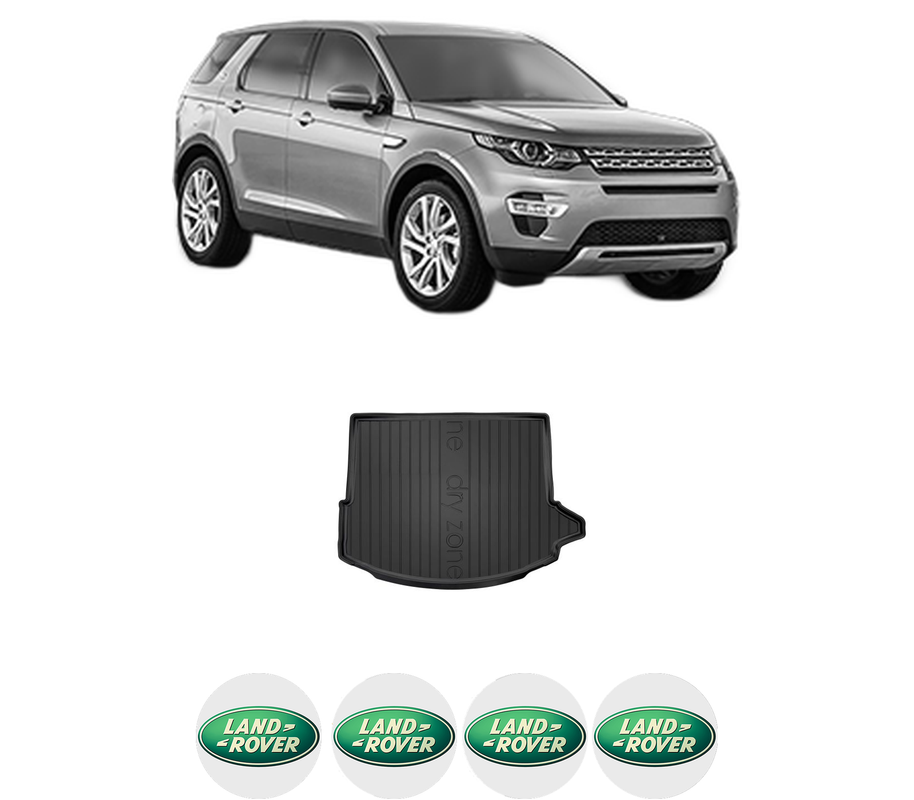 Tavita Portbagaj LAND ROVER DISCOVERY SPORT (L550) din 2014-2022, Protectie Portbagaj Auto, 4x Stickere auto cu LAND ROVER