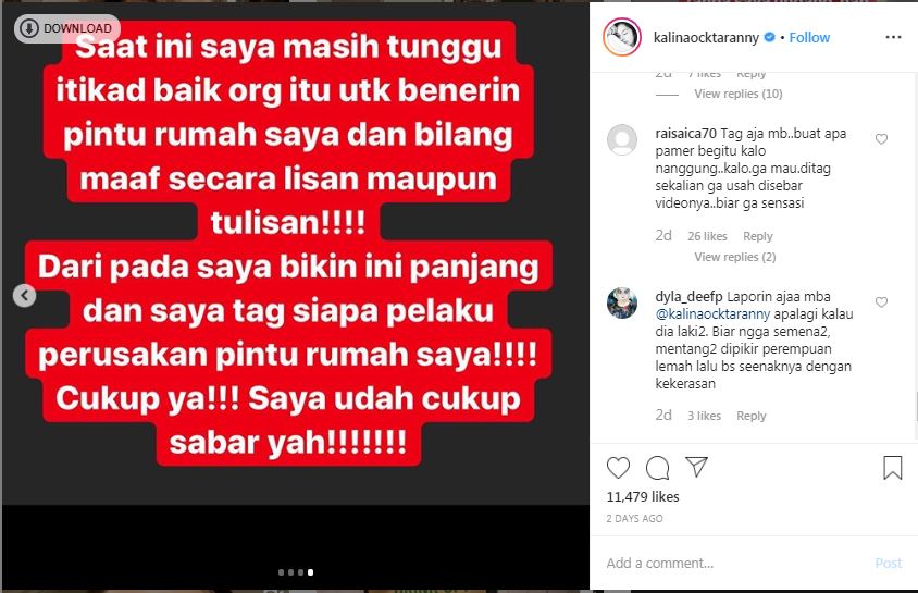 Postingan Kalina Ocktaranny