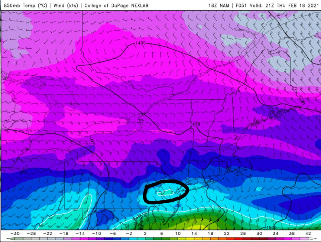 Thursday's Mothrazilla, Part II: First Forecast 850mb