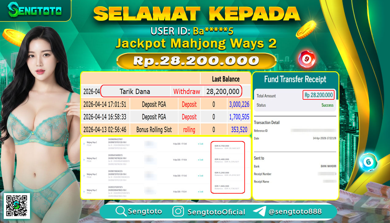 BUKTI PEMBAYARAN SLOT MAHJONG WAYS 2