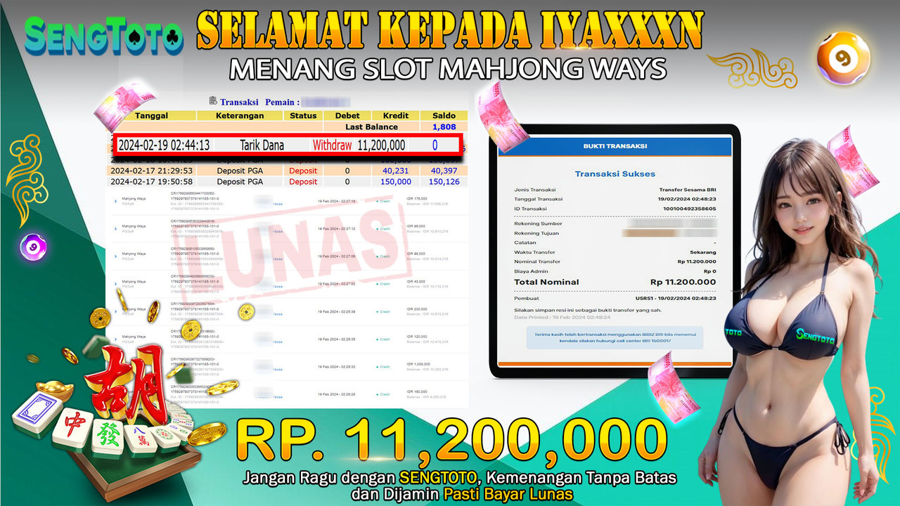 BUKTI PEMBAYARAN SLOT MAHJONG WAYS