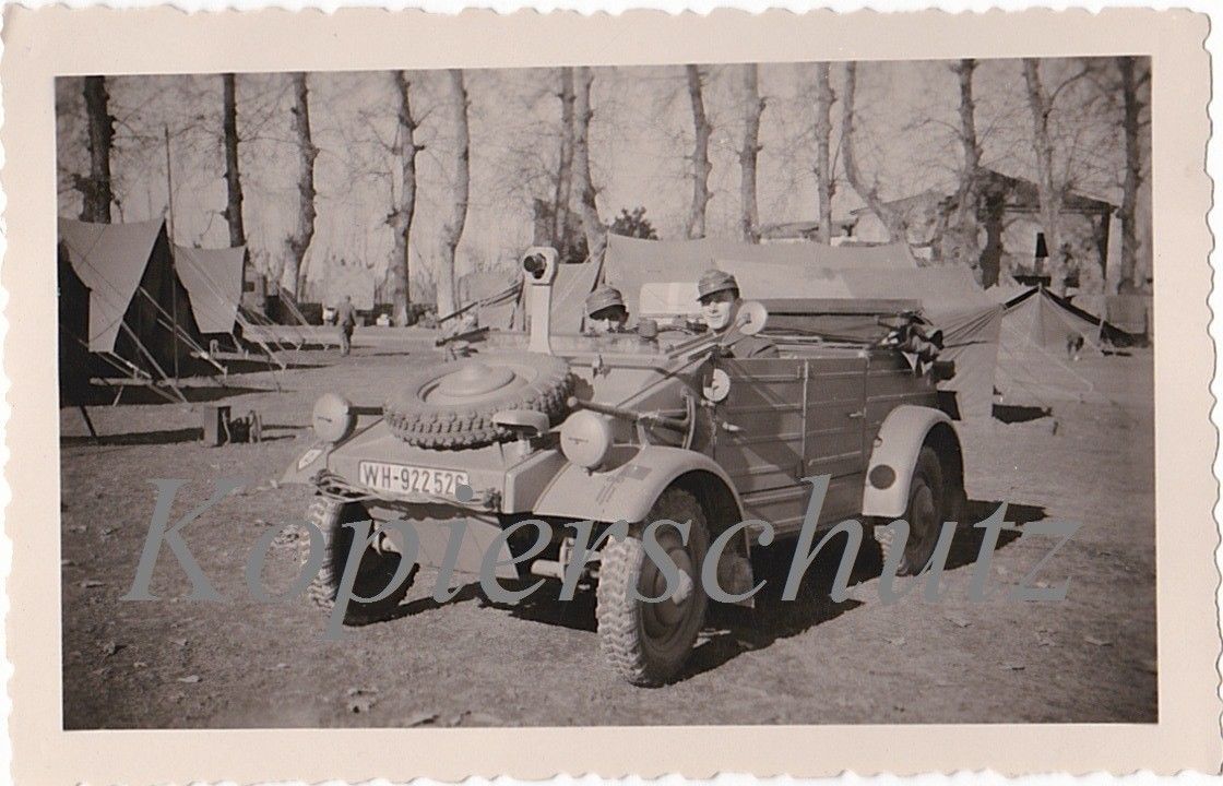 Foto, Kübelwagen, VW-Typ 82, TOP, Italien, Abzeichen, Fahrzeug, 