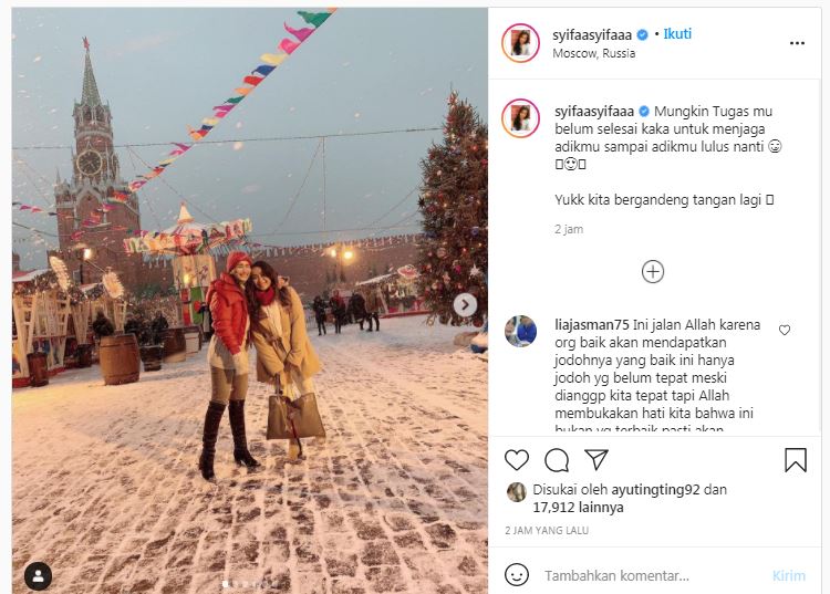 Postingan Syifa adik Ayu Ting Ting