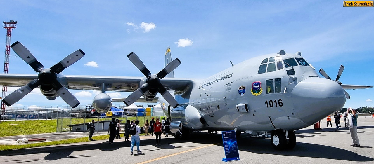 La Fuerza Aeroespacial Colombiana reincorpora al servicio un C-130H Hércules