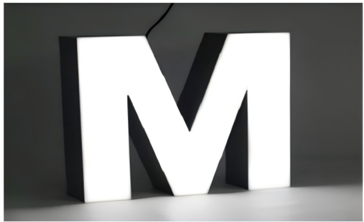 ALC-01-F acrylic luminous letter view 1