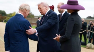 Expert weighs in as Donald Trump is accused of breaching royal protocol with 'disgraceful' act to King Charles