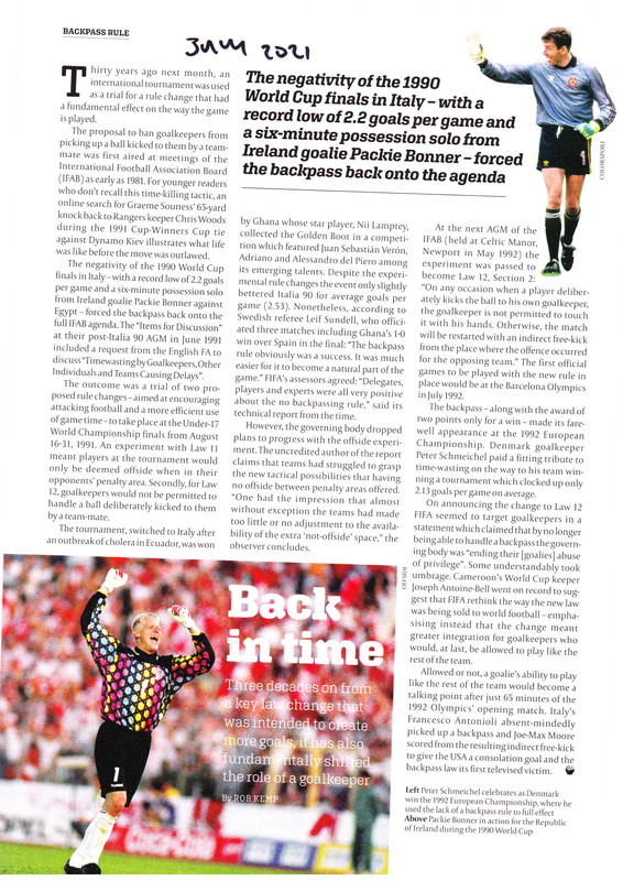 back Pass Rule — Postimages