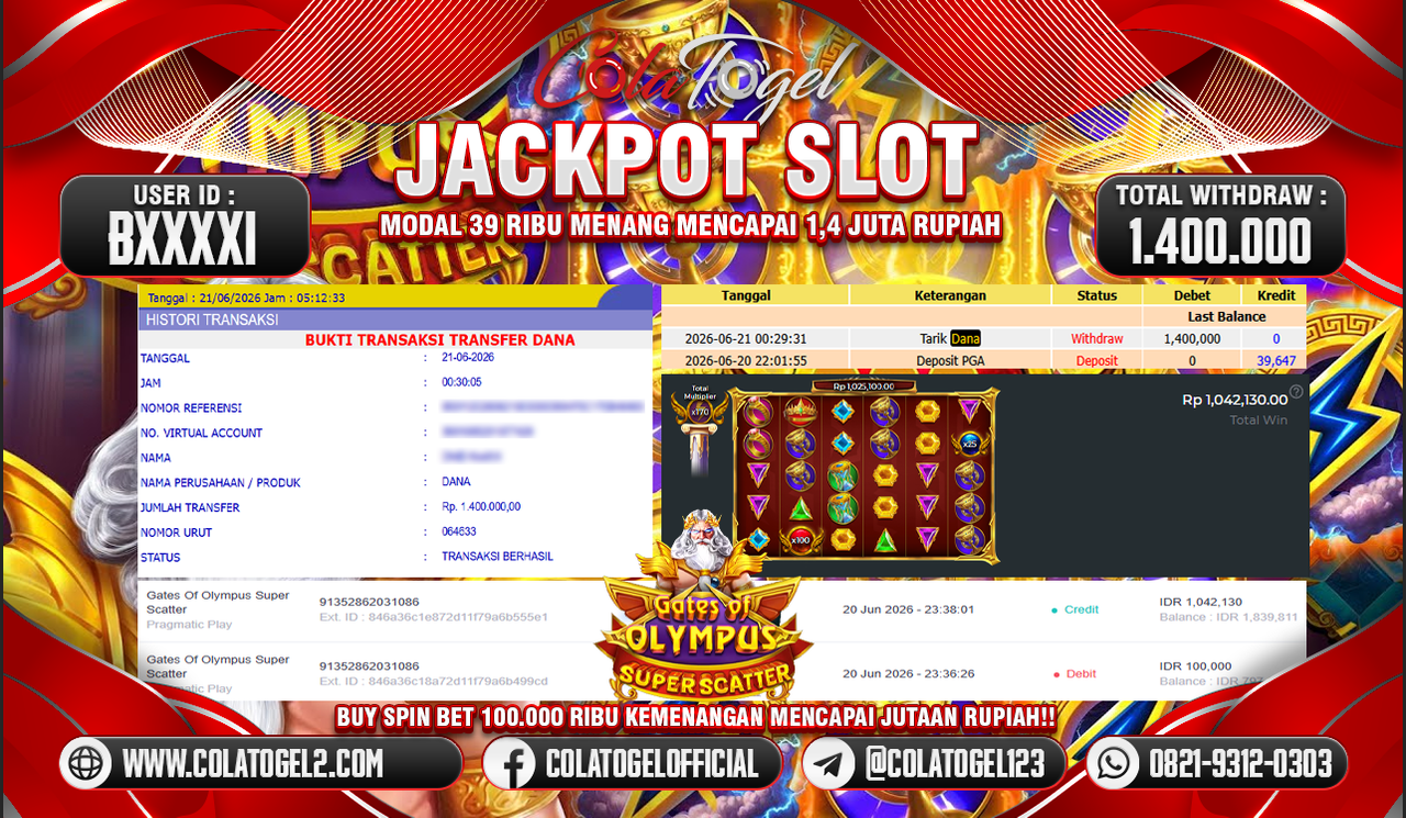 JACKPOT SLOT GACOR!!