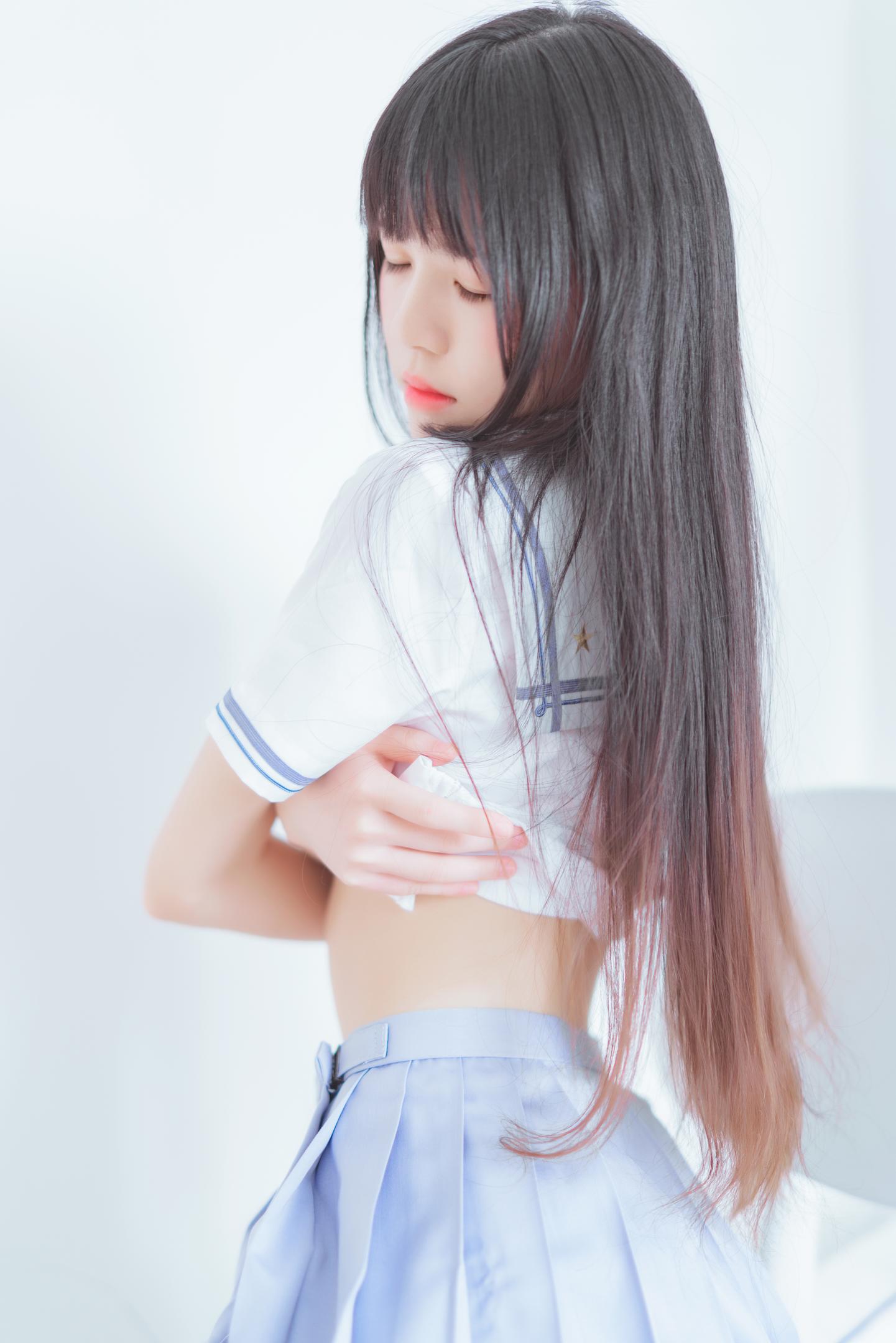 桜桃喵 NO.062 桜桃未熟2 黑丝校服 47