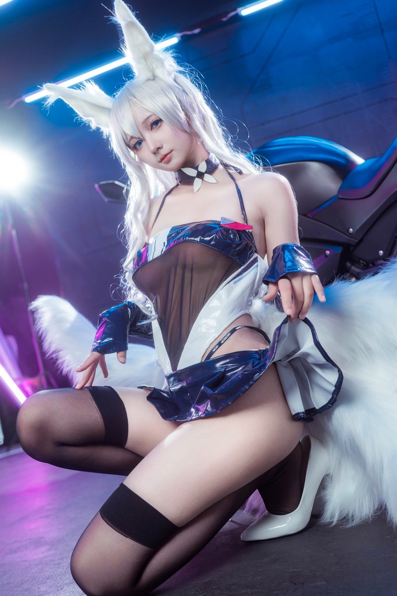 艾西Aiwest 碧蓝航线巴尔的摩&信浓赛车女郎Cosplay写真图集 双人高清图集 47P (200.7M)插图8