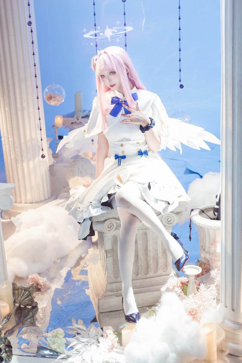 艾西Aiwest 碧蓝档案圣园未花Cosplay写真图集 高清美图合集 40P (415.8M)插图6