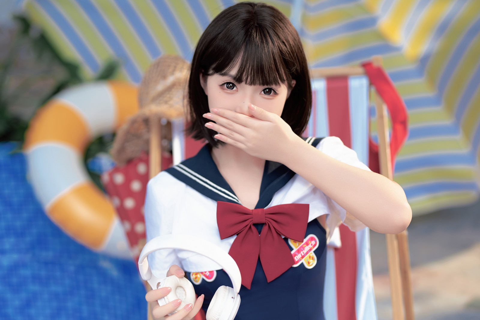 Bangni邦尼 – 反差 JK 泳装 Cosplay 写真集（97P-7V-841.3MB）插图2