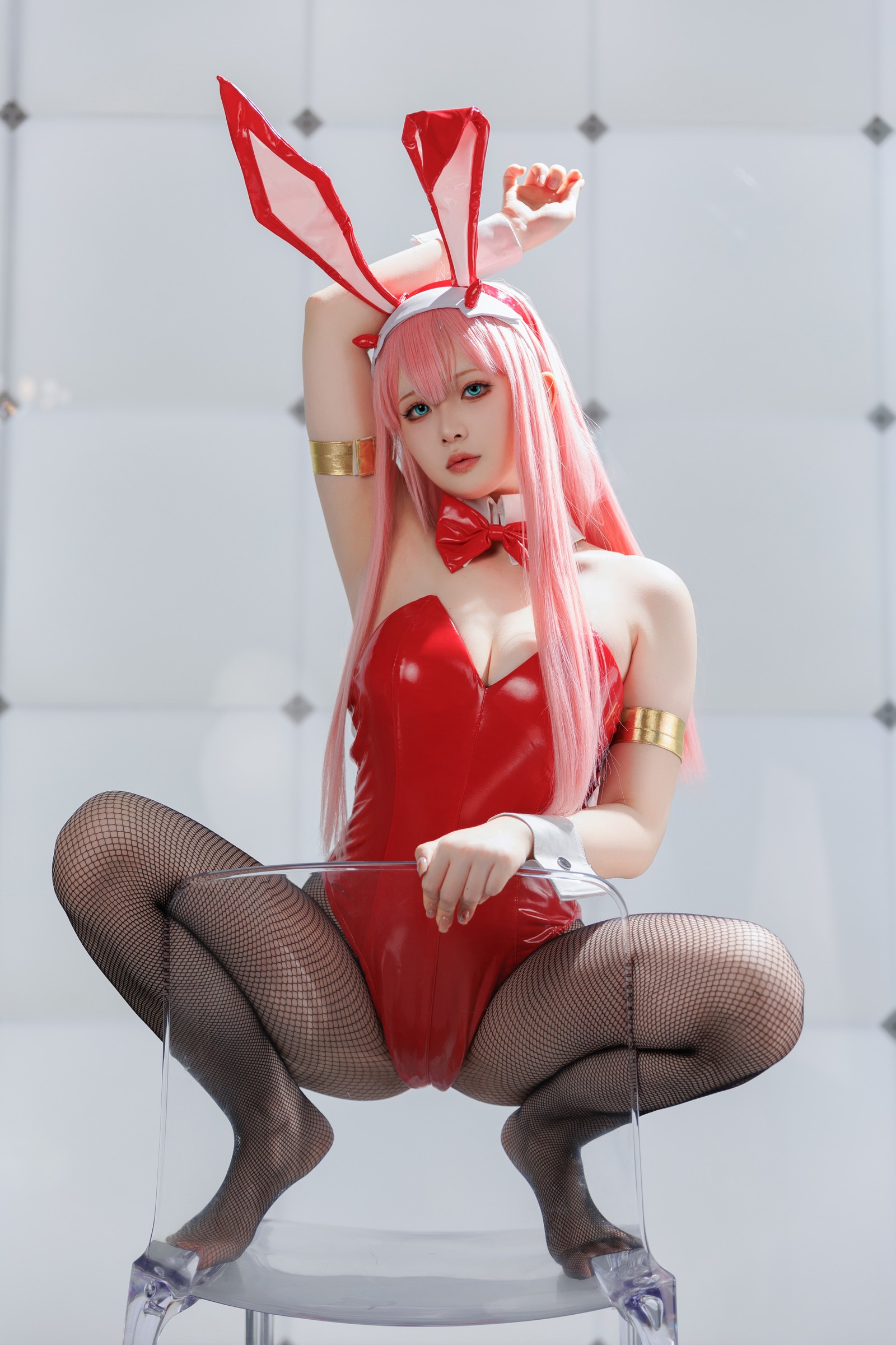 屿鱼 Yuyu Zero Two Cosplay 写真图集｜Darling in the Franxx 高清摄影（39P｜356MB）插图6