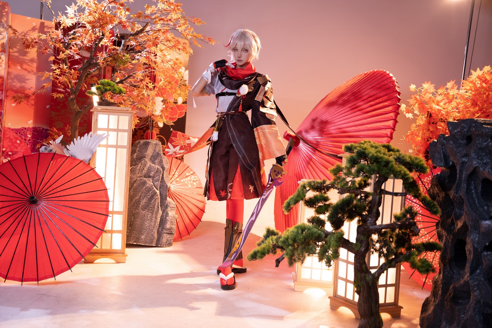 Seya-狮砸 – 原神 枫原万叶 Cosplay 高清写真（9P-88MB）插图6