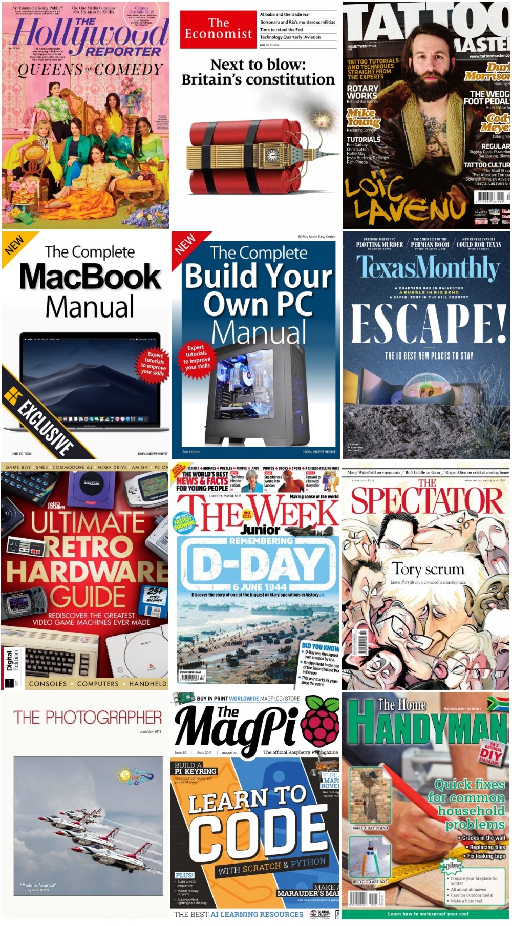 40 Assorted Magazines - June 14 2019