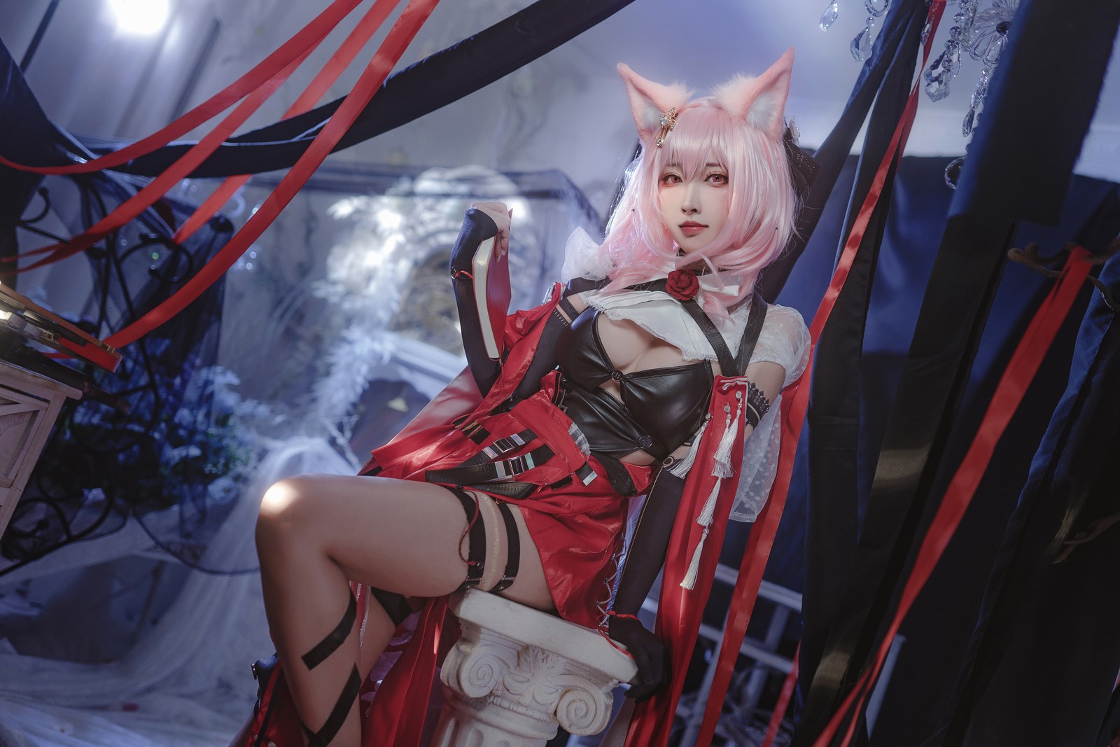 宮本桜 明日方舟 鸿雪 Cosplay 写真｜干员主题 高清图集（18P｜215MB）插图4