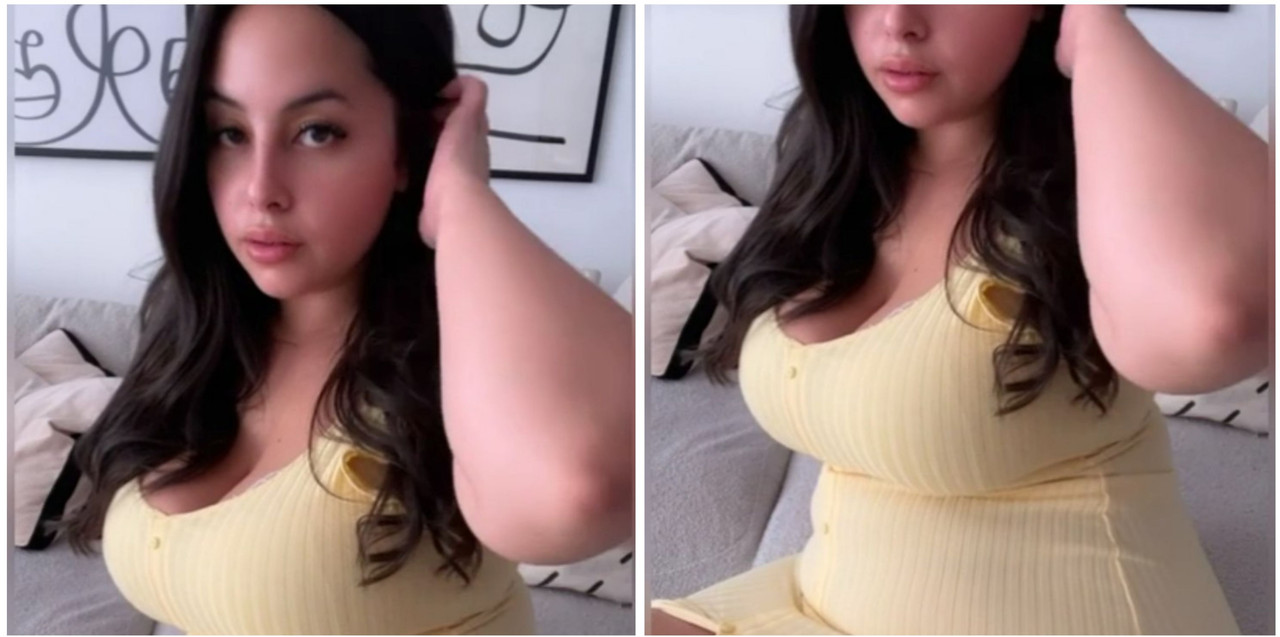 Hot big boobs taker flashing her pssy closeup