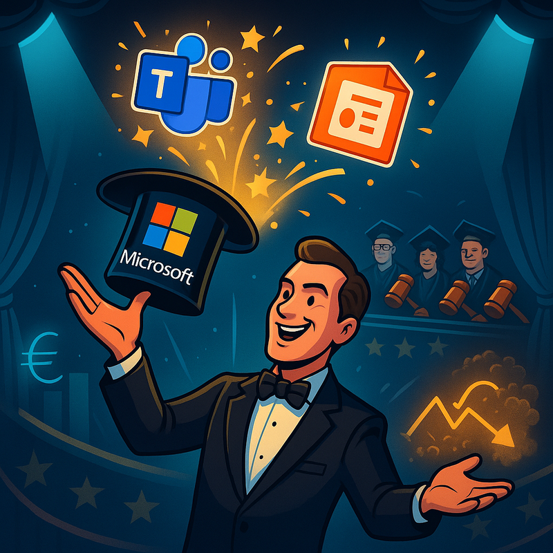 Microsoft Faz o Truque de Mágica: Separa Teams do Office e Desvia de Multa Bilionária na UE – Mas Será que o Coelhinho Sai da Cartola?