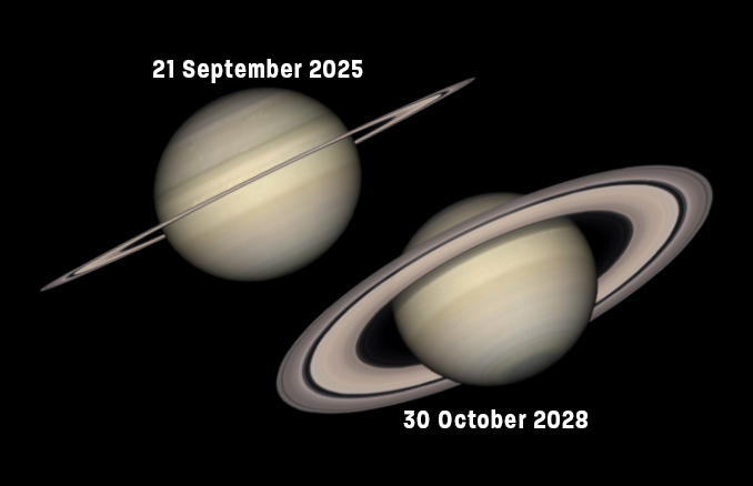 Saturn at opposition (overnight)