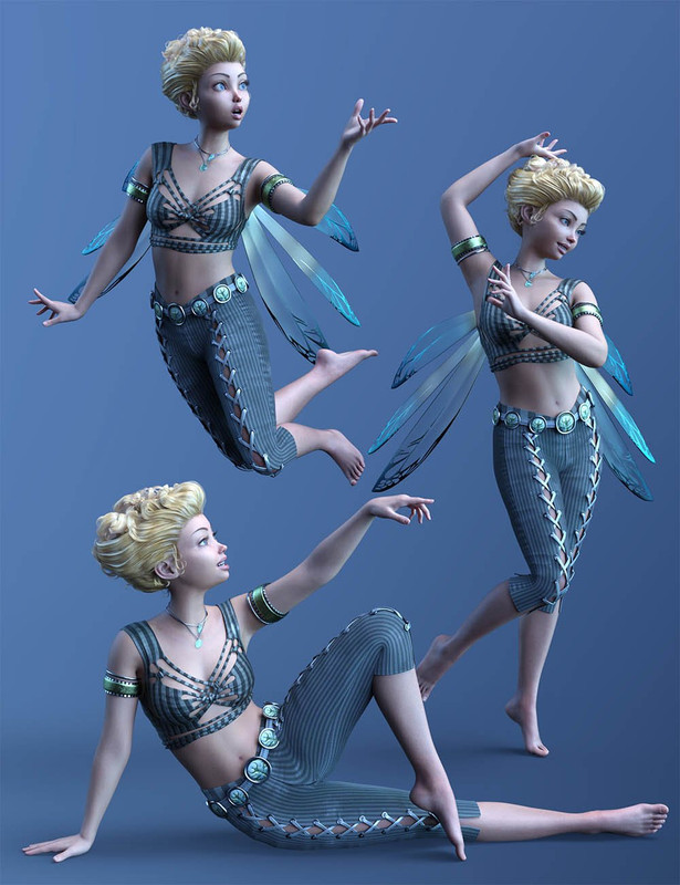 CDI Fairy Poses for Genesis 9 Feminine