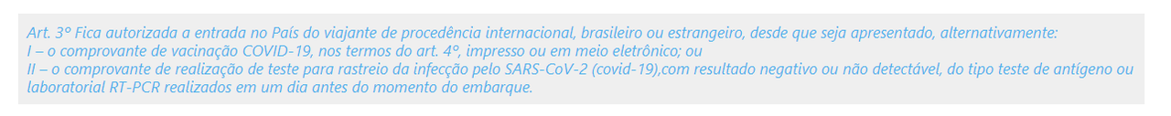 Brasil deja desde hoy ingresar Sin vacunas - Foro América del Sur