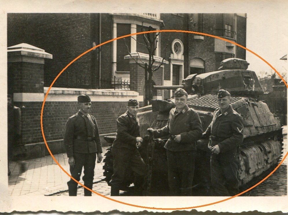 WW II Foto Frankreich Panzer in Dünnkirchen